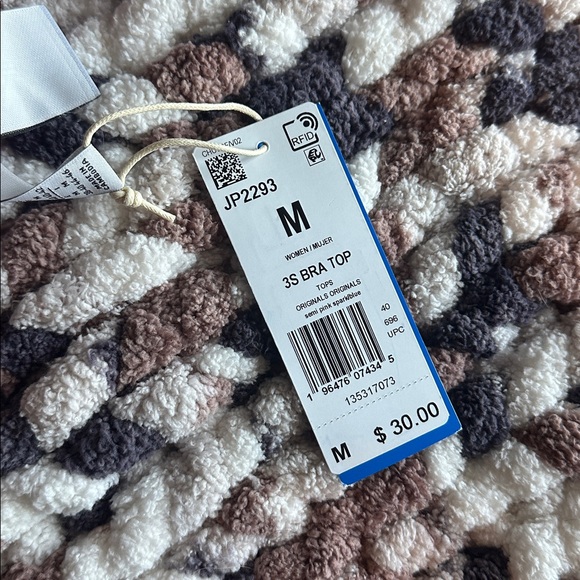 NWT MED Adidas Pink and Blue Athletic Crop Top - Picture 7 of 7